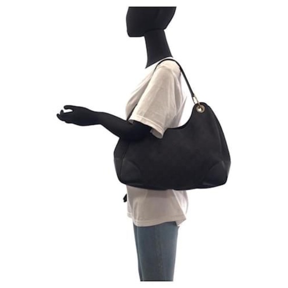 Authentic Gucci GG Canvas Leather 2way Shoulder Bag Black - Picture 12 of 12